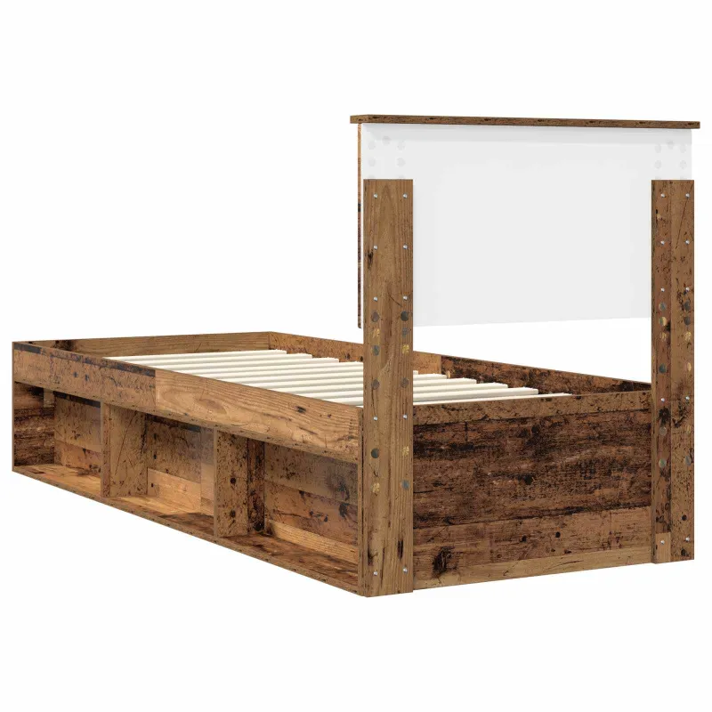 Lovos rėmas Senas medis 75 x 190 cm Kietos pušies mediena