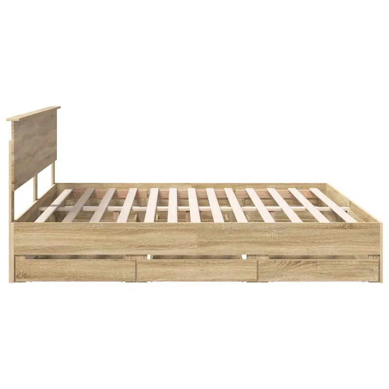 Lovos rėmas Sonoma ąžuolas 200 x 200 cm Inžinerinė mediena