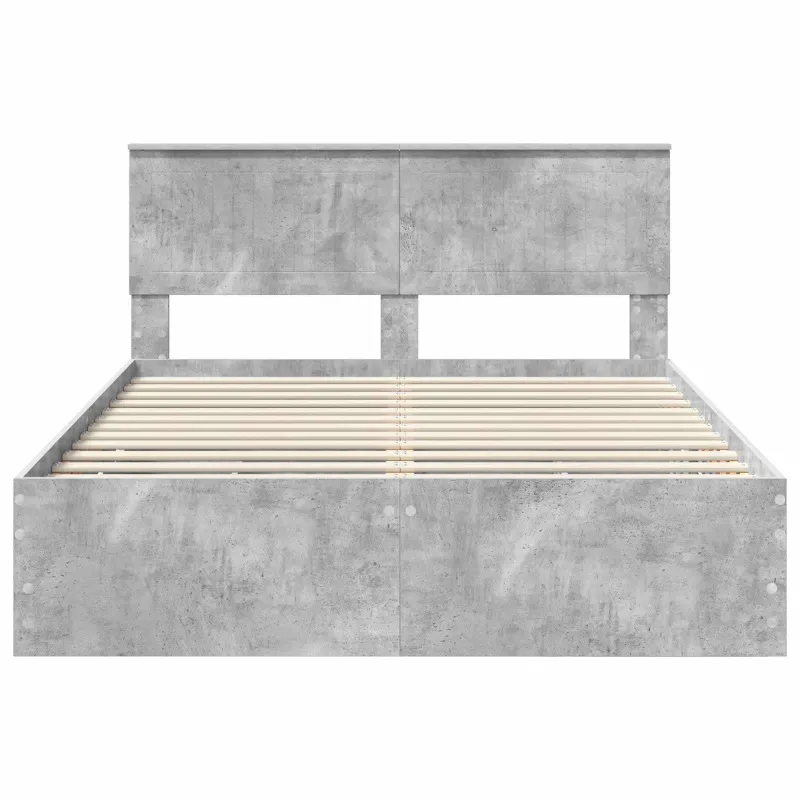 Lovos rėmas Betono pilka 135 x 190 cm Inžinerinė mediena