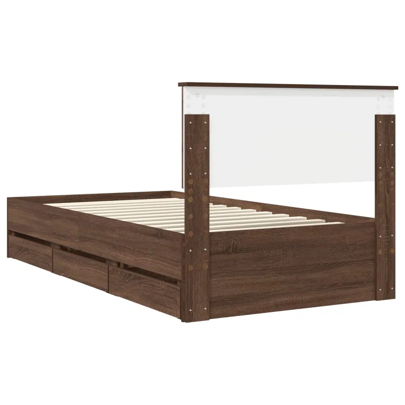 Lovos rėmas Rudas ąžuolas 100 x 200 cm Inžinerinė mediena