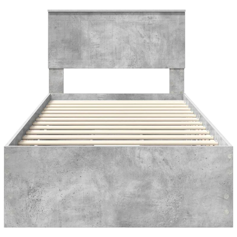 Lovos rėmas Betono pilka 90 x 200 cm Inžinerinė mediena