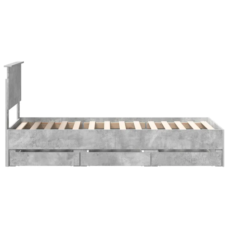 Lovos rėmas Betono pilka 75 x 190 cm Inžinerinė mediena