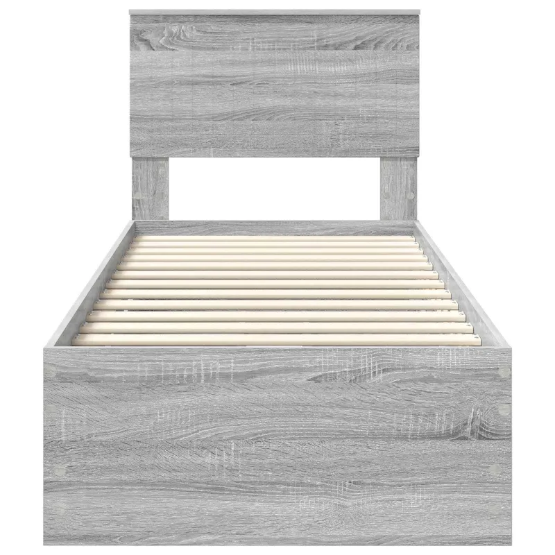 Lovos rėmas Pilkas Sonoma 75 x 190 cm Inžinerinė mediena