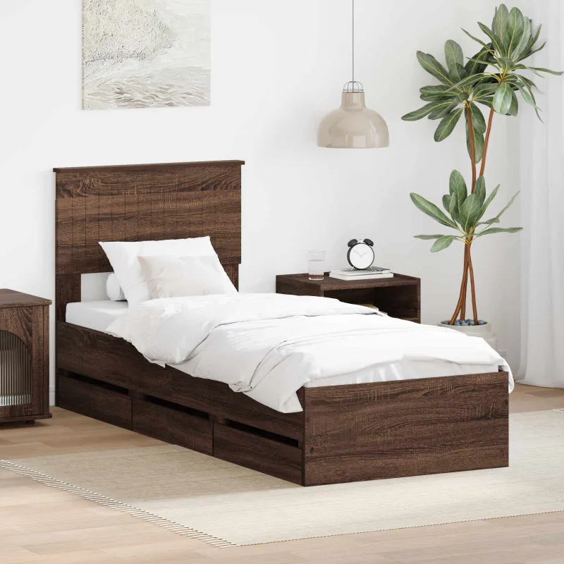 Lovos rėmas Rudas ąžuolas 75 x 190 cm Inžinerinė mediena