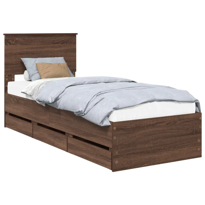 Lovos rėmas Rudas ąžuolas 75 x 190 cm Inžinerinė mediena