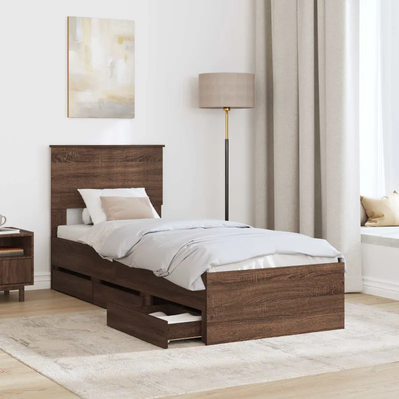 Lovos rėmas Rudas ąžuolas 75 x 190 cm Inžinerinė mediena