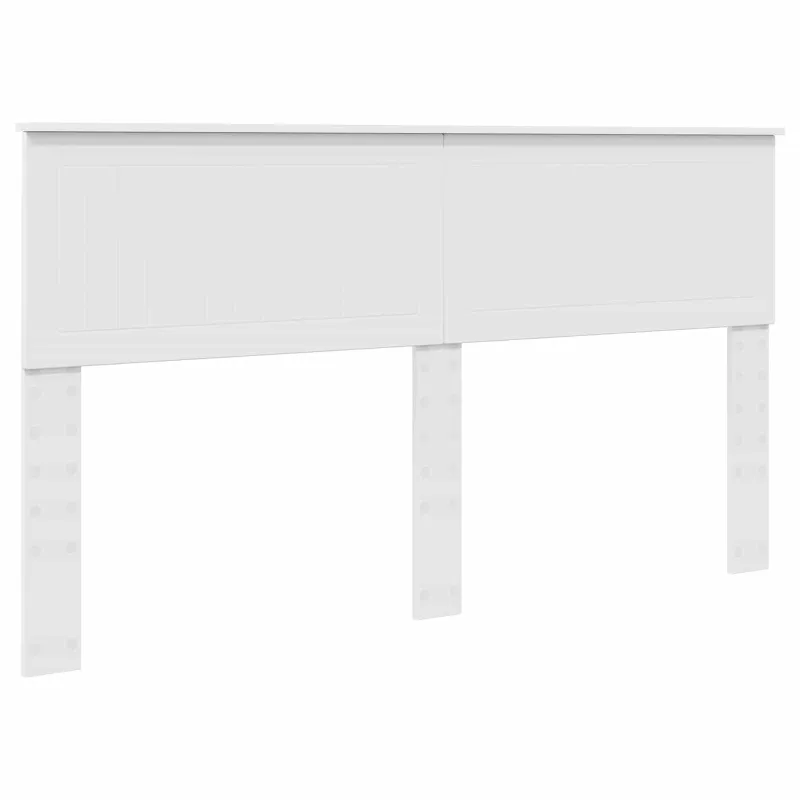 Saugos lova su galvūgalio Balta 160 x 200 cm Apdirbta mediena