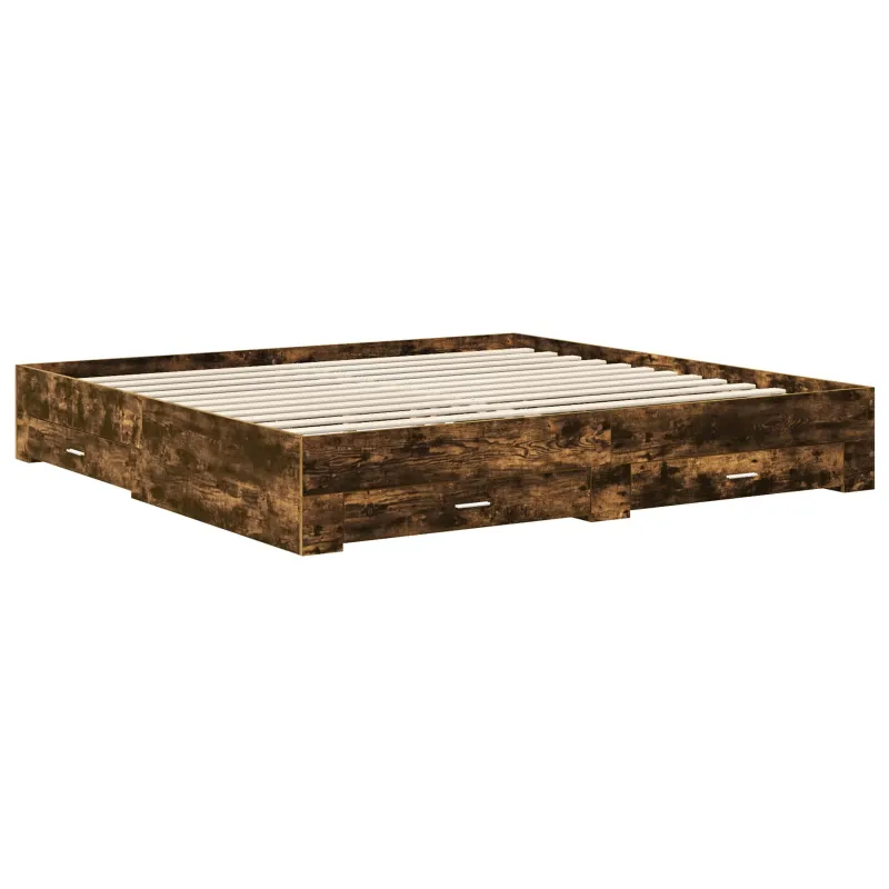 Lovos rėmas Rūkyta ąžuolas 200 x 200 cm Apdirbta mediena