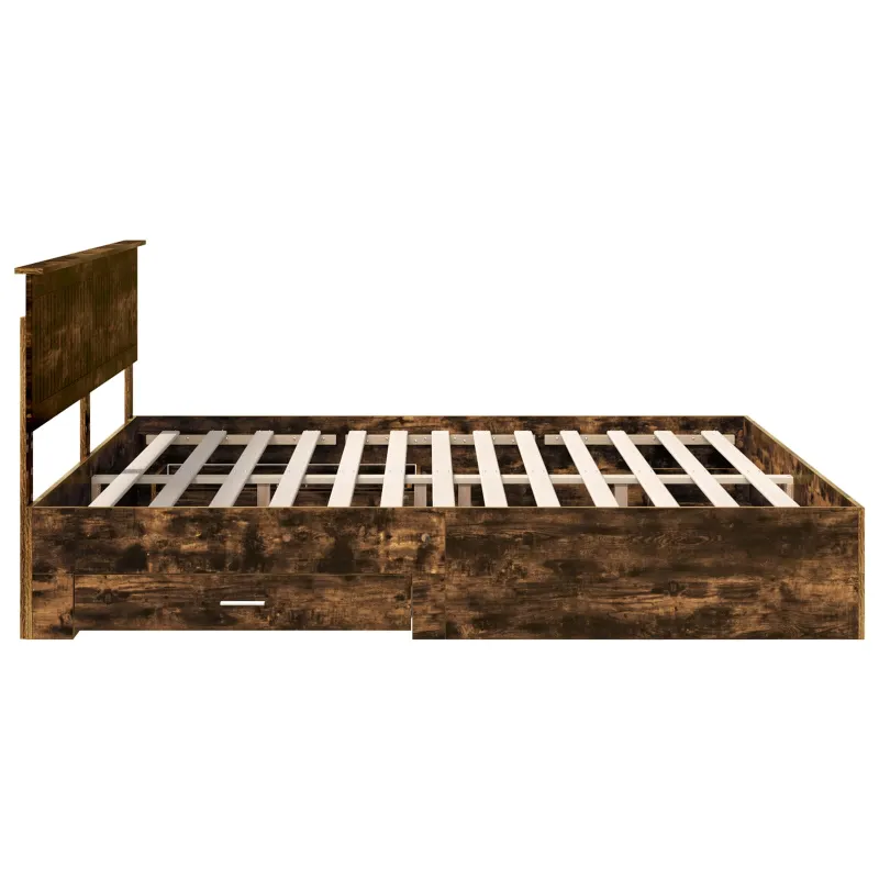 Lovos rėmas Rūkyta ąžuolas 200 x 200 cm Apdirbta mediena