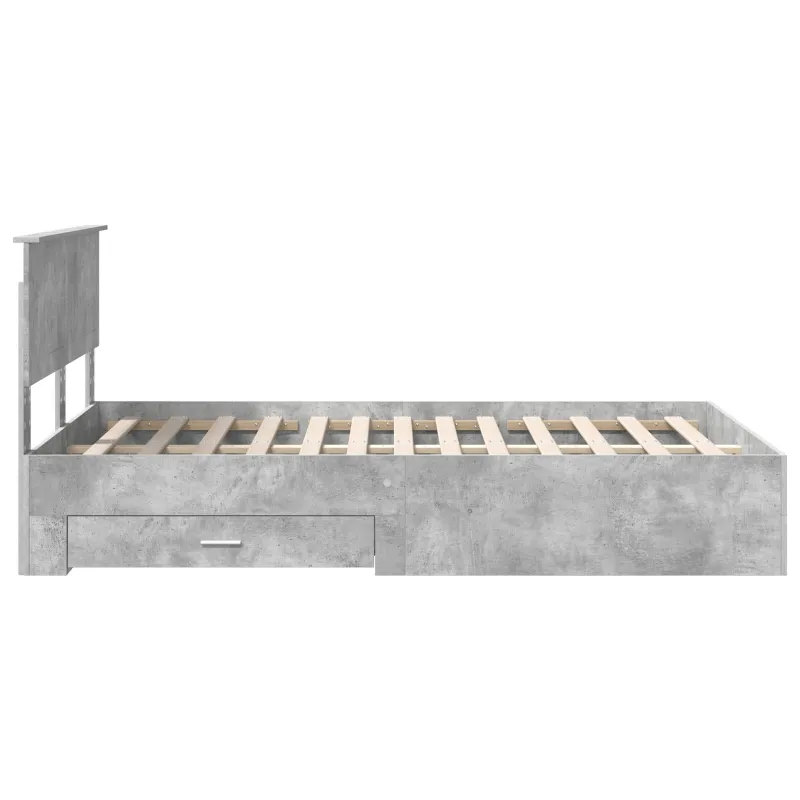 Lovos rėmas Betono pilka 120 x 200 cm Apdirbta mediena