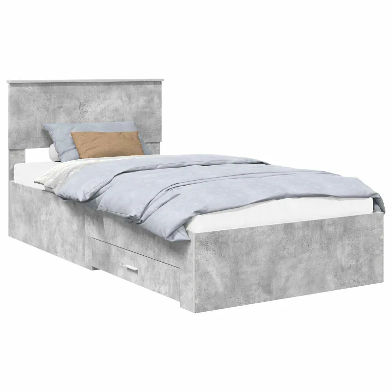 Lovos rėmas Betono pilka 100 x 200 cm Apdirbta mediena