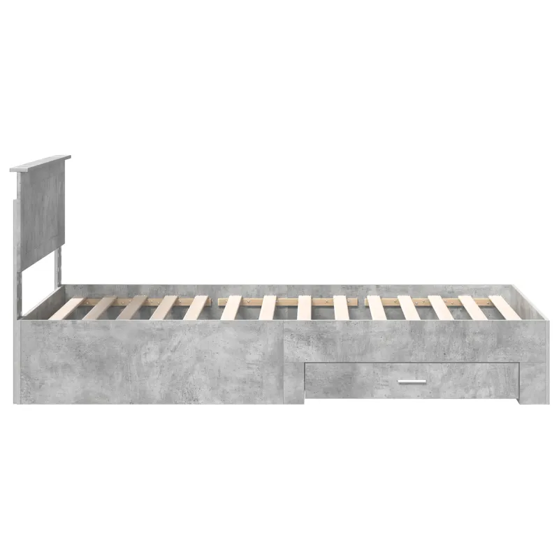 Lovos rėmas Betono pilka 100 x 200 cm Apdirbta mediena