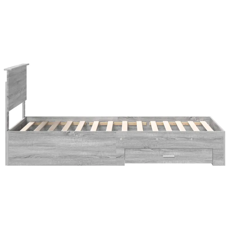 Lovos rėmas Pilkas Sonoma 100 x 200 cm Apdirbta mediena