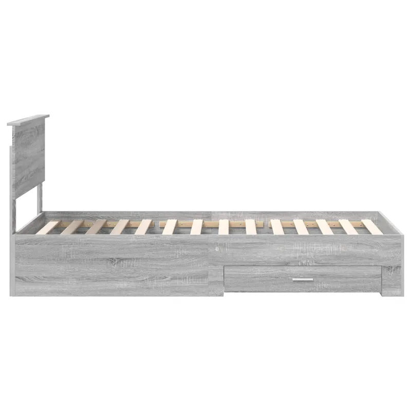 Lovos rėmas Pilkas Sonoma 90 x 190 cm Apdirbta mediena