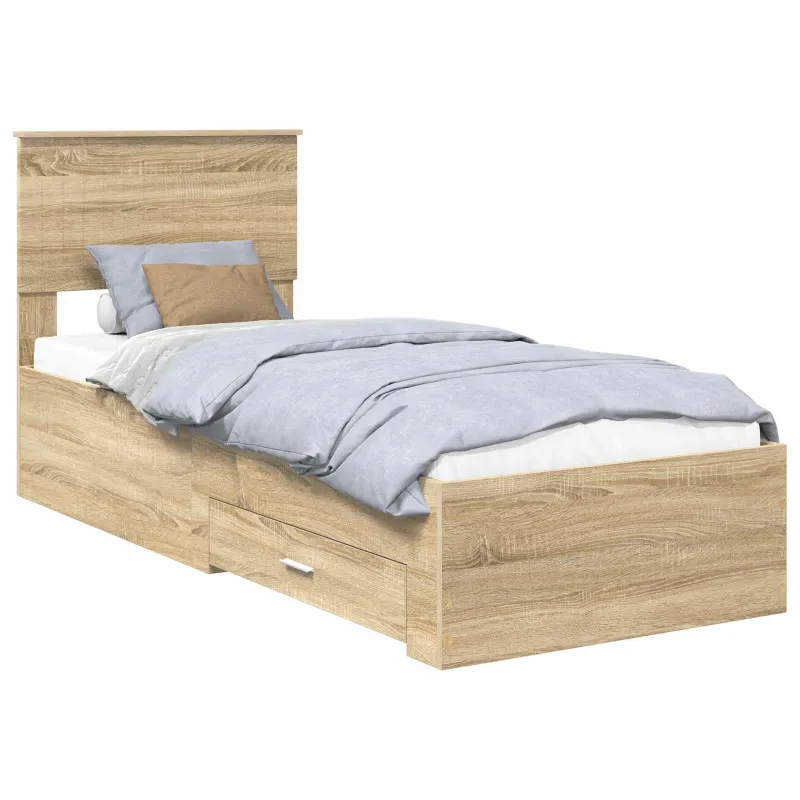 Lovos rėmas su galvūgalio Sonamos ąžuolo ir sidabro 75 x 190 cm