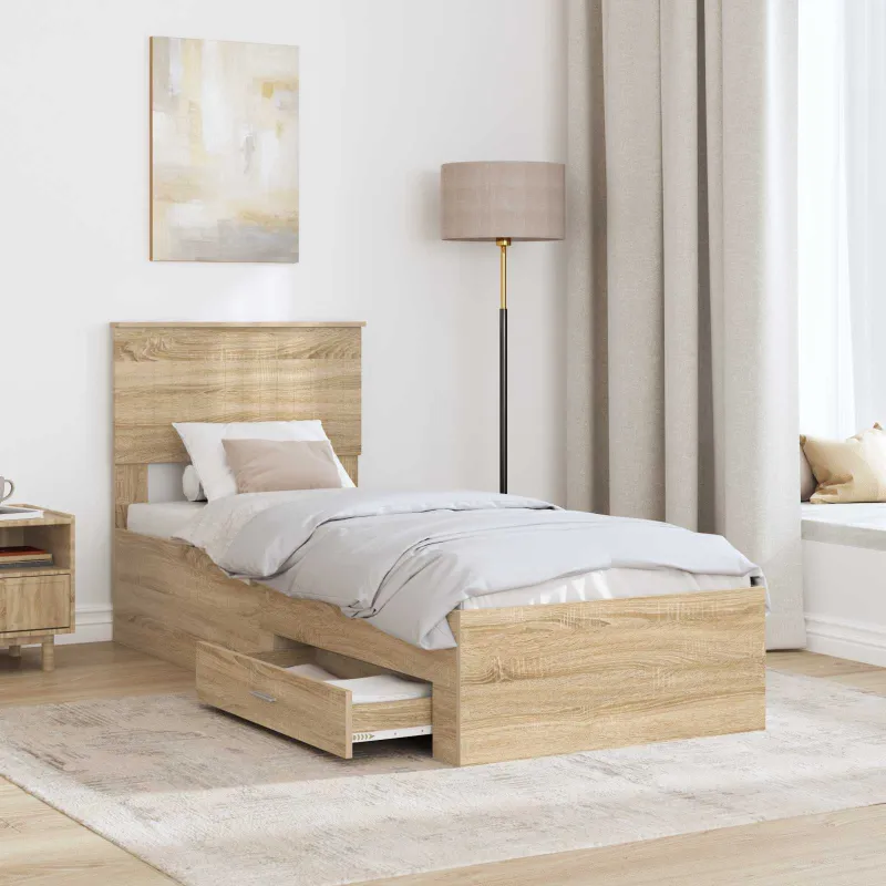 Lovos rėmas su galvūgalio Sonamos ąžuolo ir sidabro 75 x 190 cm