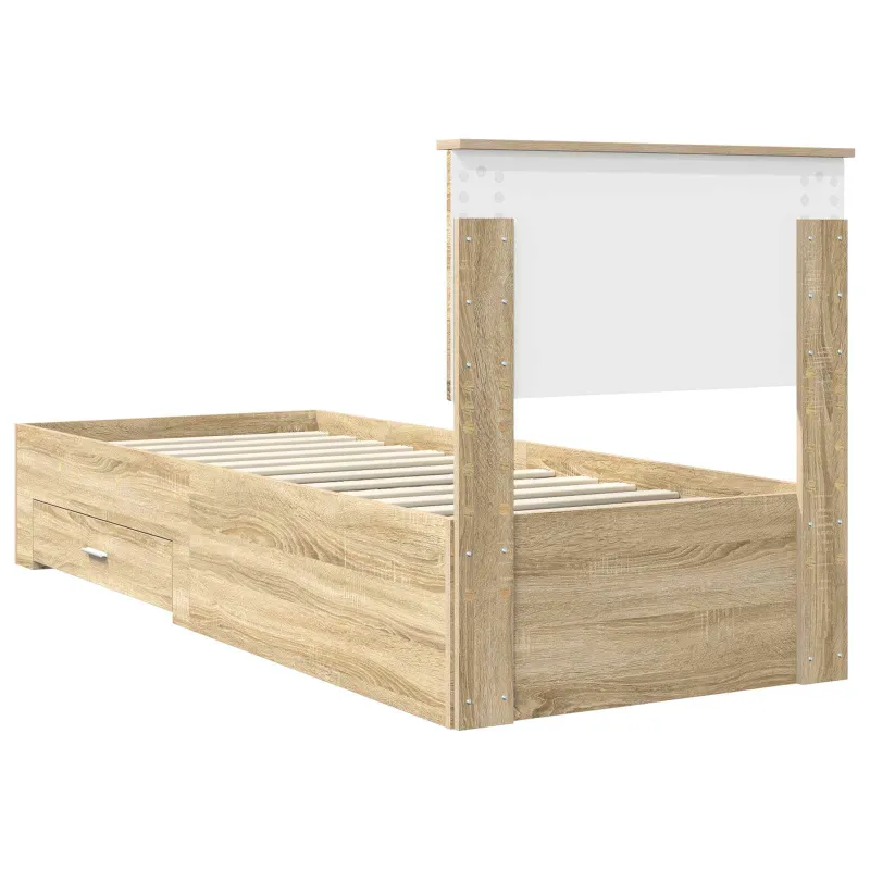 Lovos rėmas su galvūgalio Sonamos ąžuolo ir sidabro 75 x 190 cm