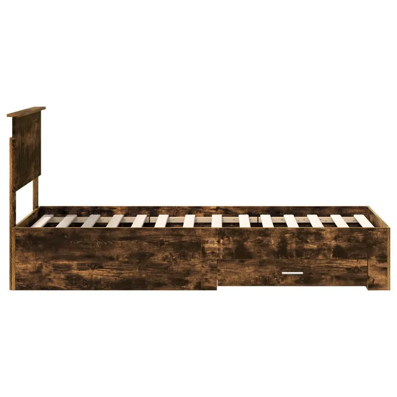 Lovos rėmas su galvūgalio Rūkyto ąžuolo ir sidabro 75 x 190 cm