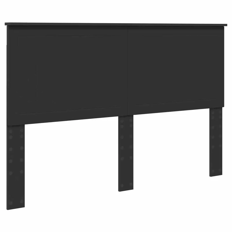 Lovos rėmas Juoda 150 x 200 cm Kietos pušies mediena