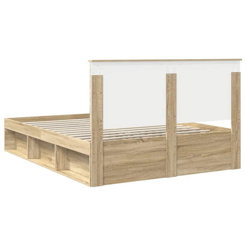 Lovos rėmas Sonoma ąžuolas 150 x 200 cm Kietos pušies mediena