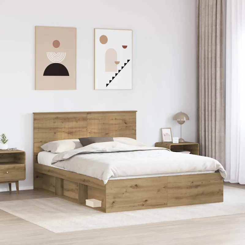 Lovos rėmas Meistrų ąžuolas 150 x 200 cm Kietos pušies mediena