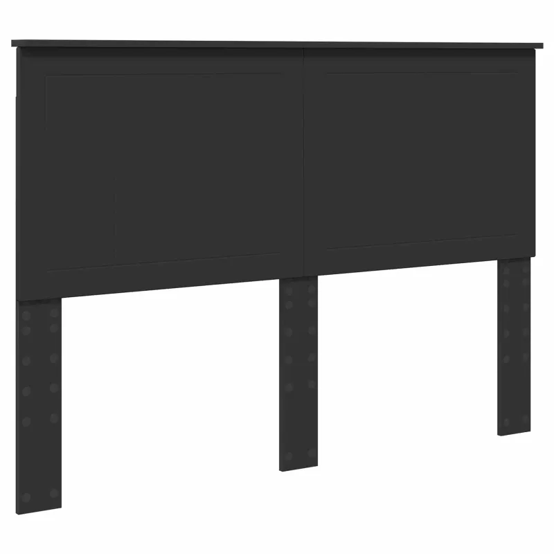 Lovos rėmas Juoda 140 x 200 cm Kietos pušies mediena