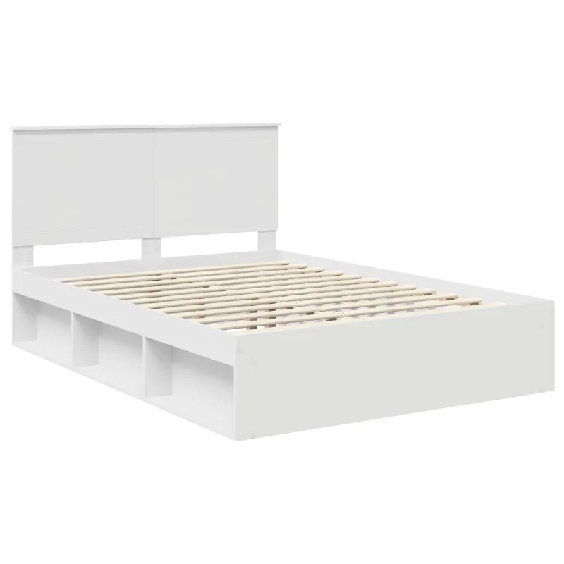 Lovos rėmas Balta 140 x 190 cm Kietos pušies mediena