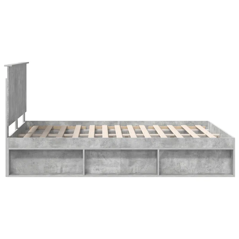 Lovos rėmas Betoninė 140 x 190 cm Kietos pušies mediena