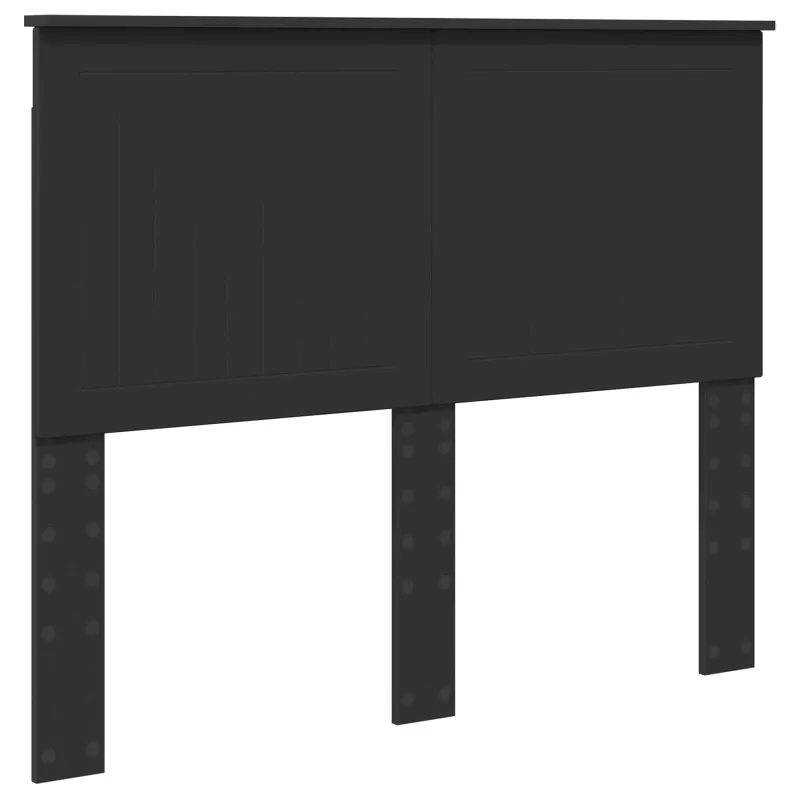 Lovos rėmas Juoda 135 x 190 cm Kietos pušies mediena