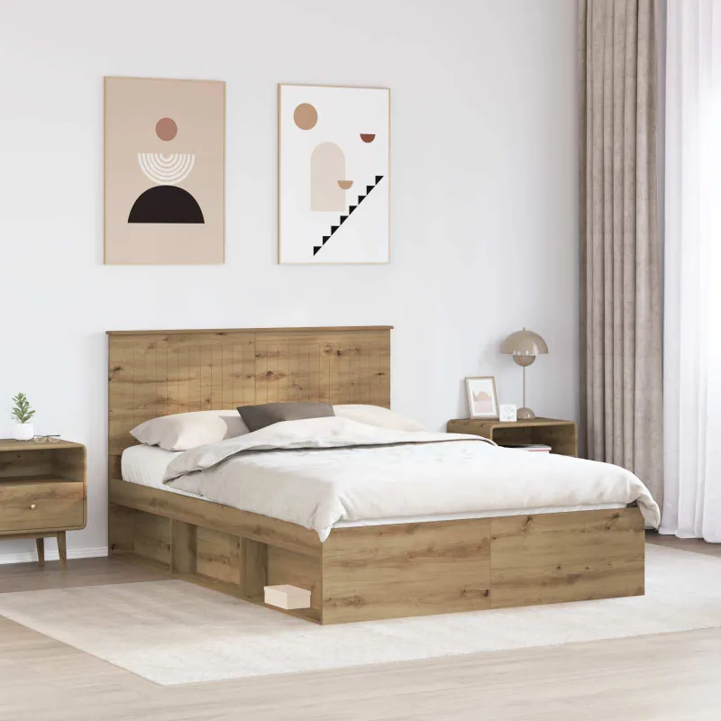 Lovos rėmas Meistrų ąžuolas 135 x 190 cm Kietos pušies mediena