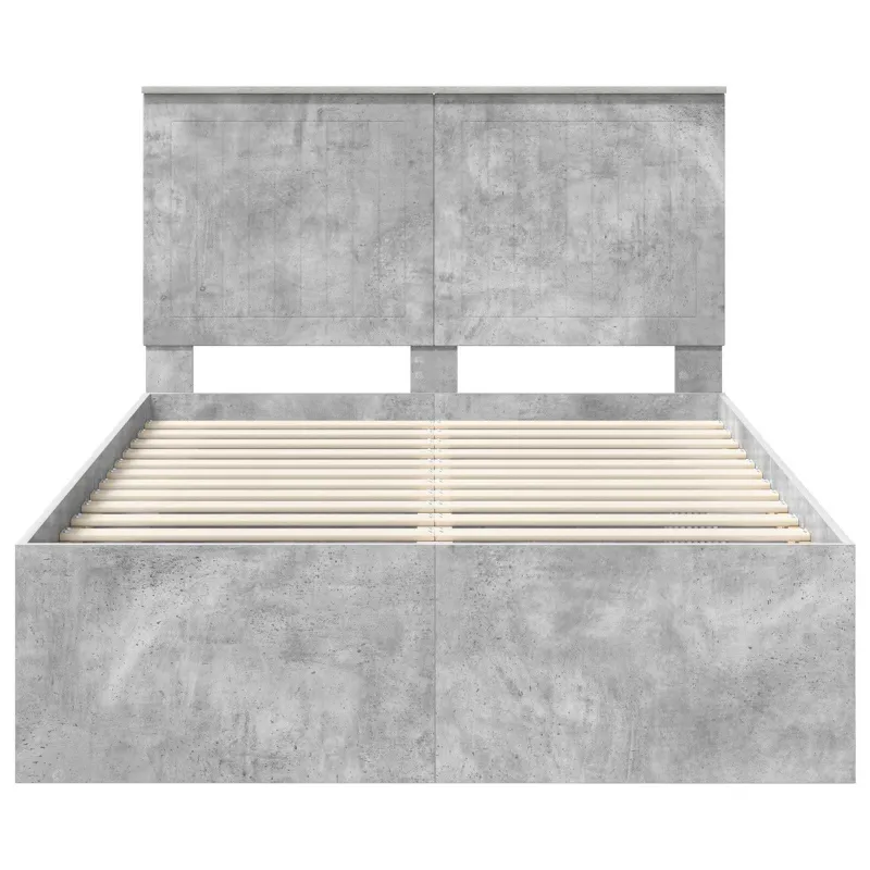 Lovos rėmas Betoninė 120 x 200 cm Kietos pušies mediena
