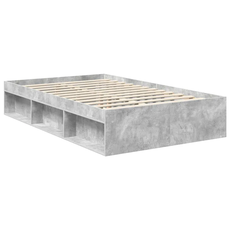 Lovos rėmas Betoninė 120 x 190 cm Kietos pušies mediena