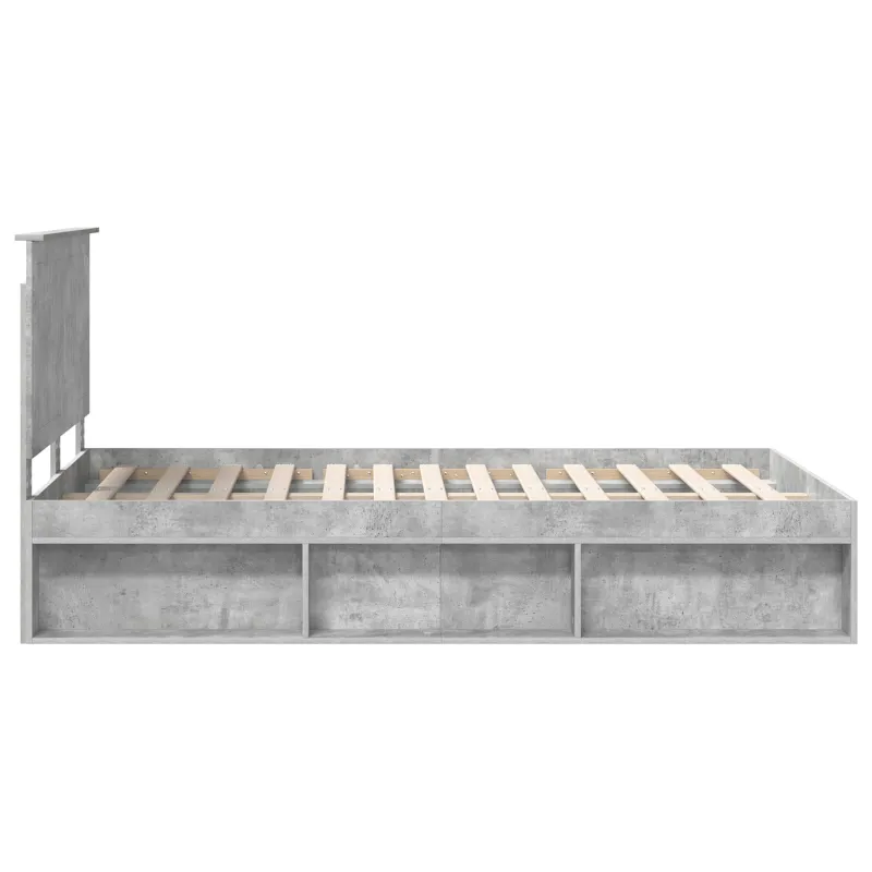 Lovos rėmas Betoninė 120 x 190 cm Kietos pušies mediena