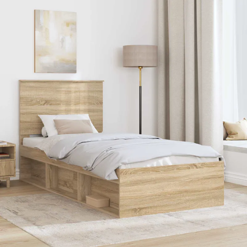 Lovos rėmas Sonoma 90 x 190 cm Kietos pušies mediena