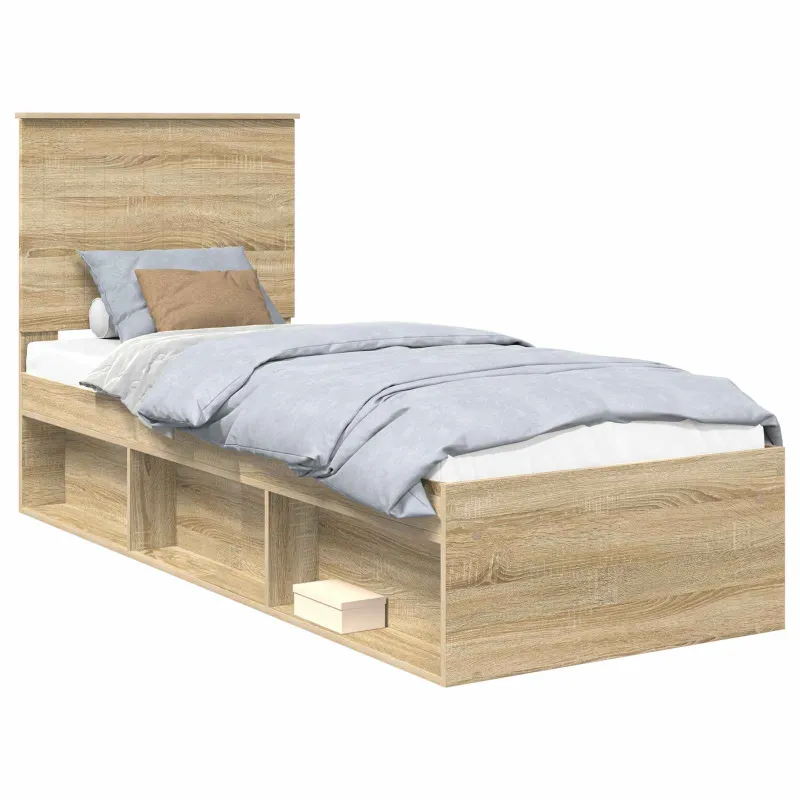 Lovos rėmas Sonoma ąžuolas 75 x 190 cm Kietos pušies mediena