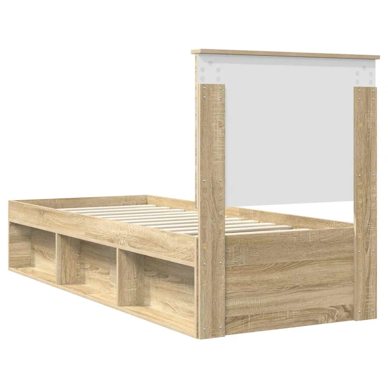 Lovos rėmas Sonoma ąžuolas 75 x 190 cm Kietos pušies mediena
