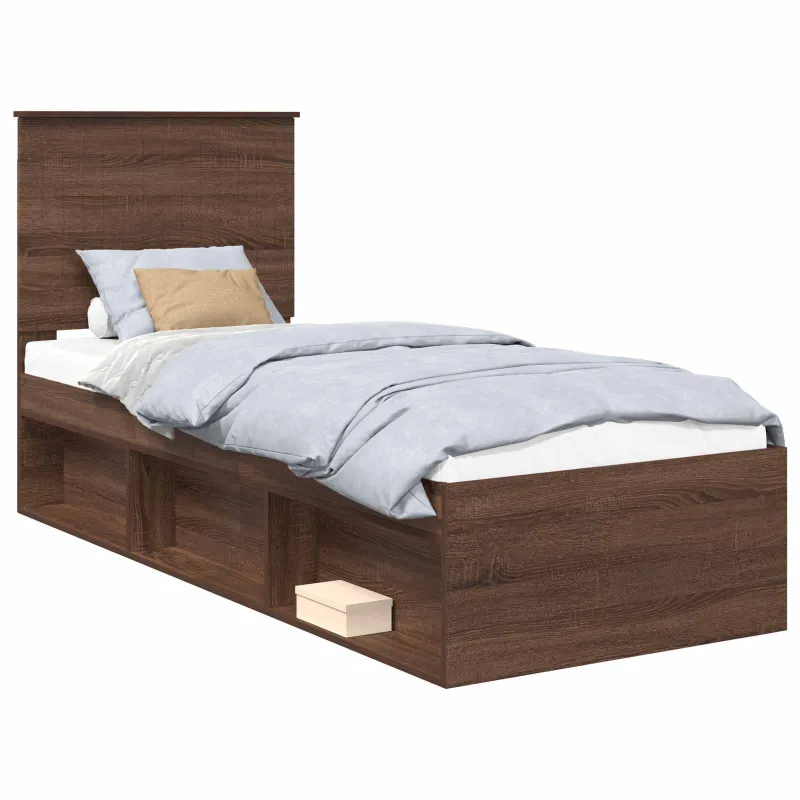 Lovos rėmas Rudas ąžuolas 75 x 190 cm Kietos pušies mediena