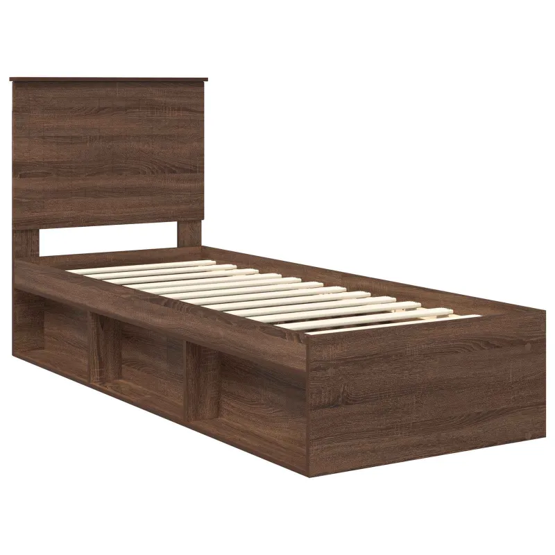 Lovos rėmas Rudas ąžuolas 75 x 190 cm Kietos pušies mediena