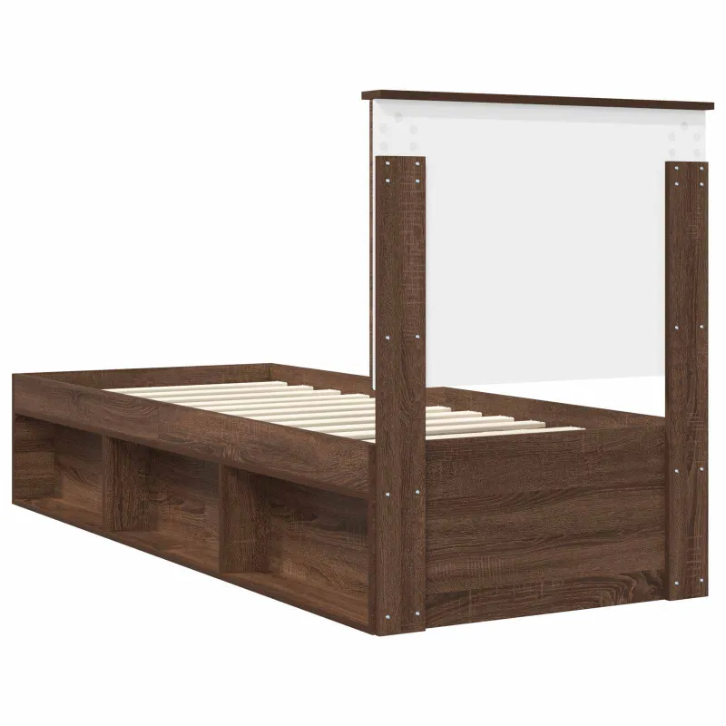 Lovos rėmas Rudas ąžuolas 75 x 190 cm Kietos pušies mediena