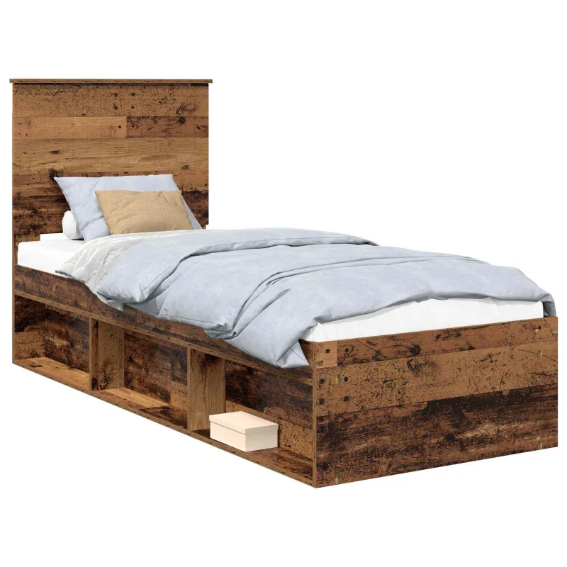 Lovos rėmas Senas medis 75 x 190 cm Kietos pušies mediena
