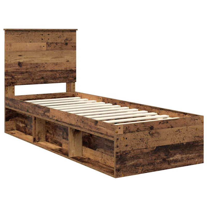 Lovos rėmas Senas medis 75 x 190 cm Kietos pušies mediena