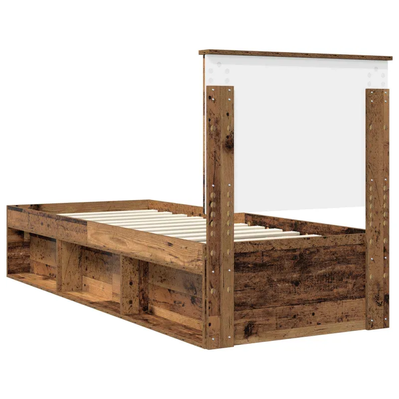 Lovos rėmas Senas medis 75 x 190 cm Kietos pušies mediena