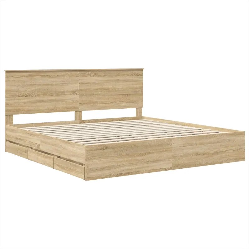 Lovos rėmas Sonoma ąžuolas 200 x 200 cm Inžinerinė mediena