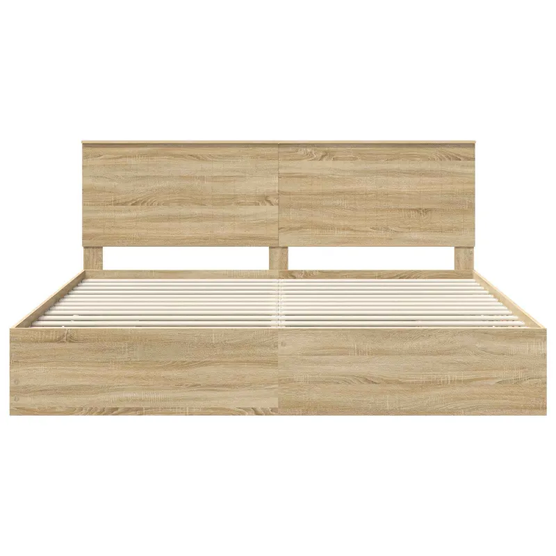 Lovos rėmas Sonoma ąžuolas 200 x 200 cm Inžinerinė mediena