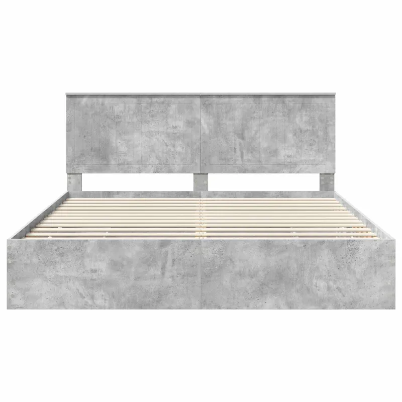 Lovos rėmas Betono pilka 180 x 200 cm Inžinerinė mediena