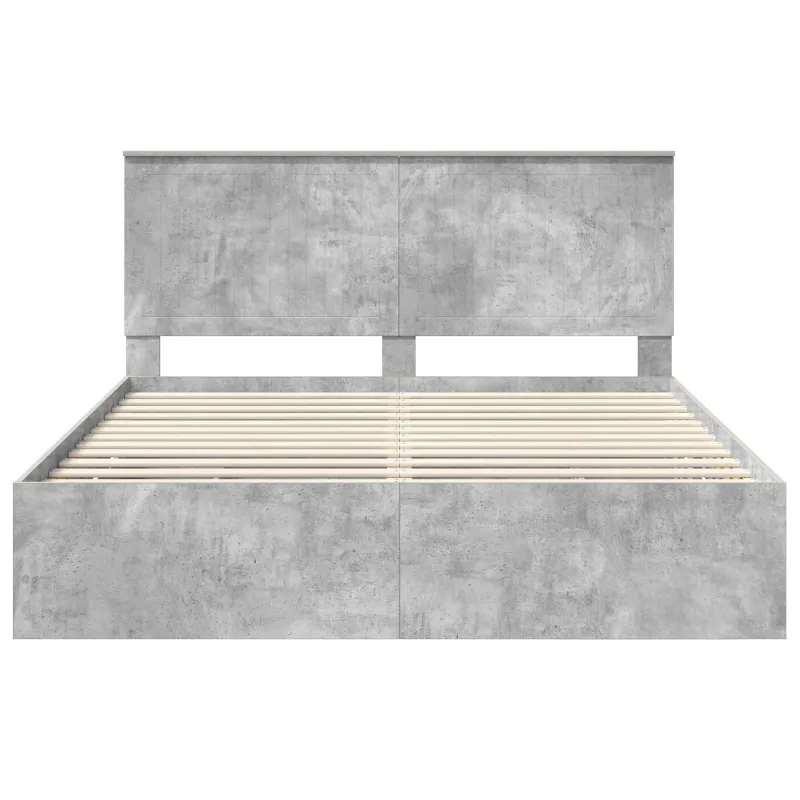 Lovos rėmas Betono pilka 160 x 200 cm Inžinerinė mediena