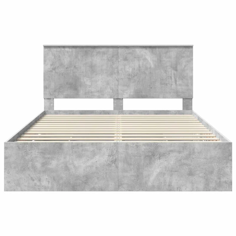 Lovos rėmas Betono pilka 150 x 200 cm Inžinerinė mediena