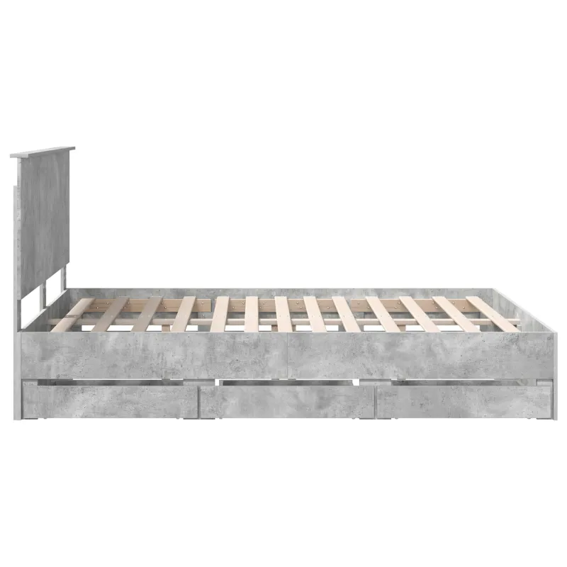 Lovos rėmas Betono pilka 150 x 200 cm Inžinerinė mediena