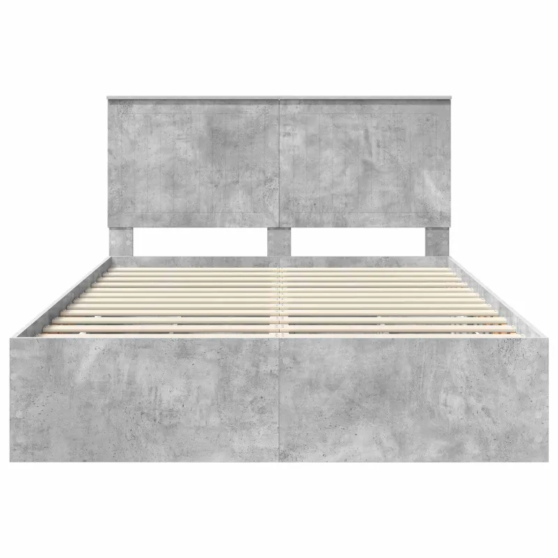 Lovos rėmas Betono pilka 140 x 190 cm Inžinerinė mediena