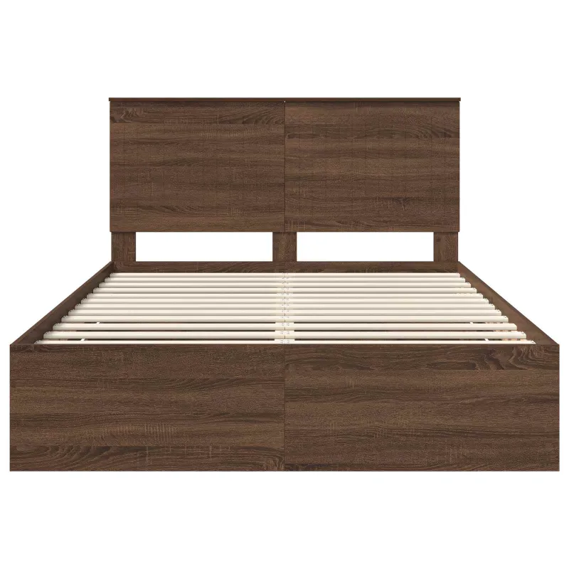 Lovos rėmas Rudas ąžuolas 135 x 190 cm Inžinerinė mediena